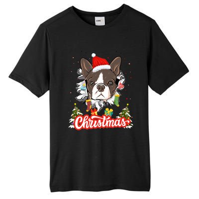 French Bulldog Christmas Idea For And Xmas Frenchie Gift Tall Fusion ChromaSoft Performance T-Shirt