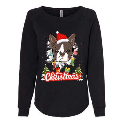 French Bulldog Christmas Idea For And Xmas Frenchie Gift Womens California Wash Sweatshirt