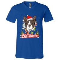 French Bulldog Christmas Idea For And Xmas Frenchie Gift V-Neck T-Shirt