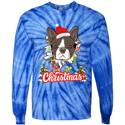 French Bulldog Christmas Idea For And Xmas Frenchie Gift Tie-Dye Long Sleeve Shirt