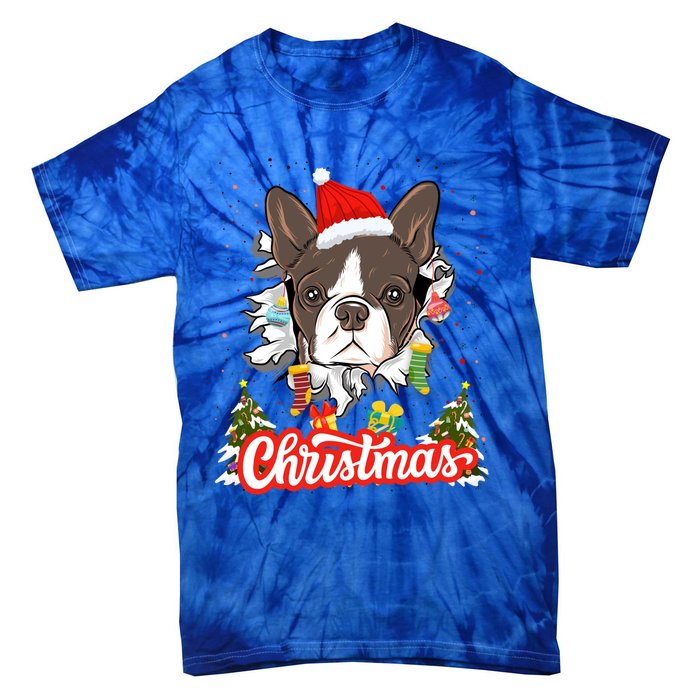 French Bulldog Christmas Idea For And Xmas Frenchie Gift Tie-Dye T-Shirt