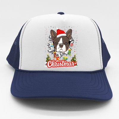 French Bulldog Christmas Idea For And Xmas Frenchie Gift Trucker Hat