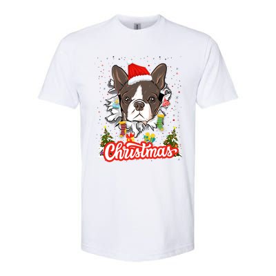 French Bulldog Christmas Idea For And Xmas Frenchie Gift Softstyle CVC T-Shirt