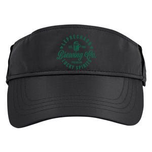 Funny Brewing Co St Patricks Day Leprechaun Lucky Spirits Adult Drive Performance Visor