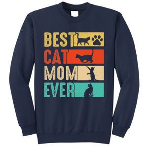 Funny Best Cat Mom Ever Happy Mothers Day Retro Costume Sweatshirt