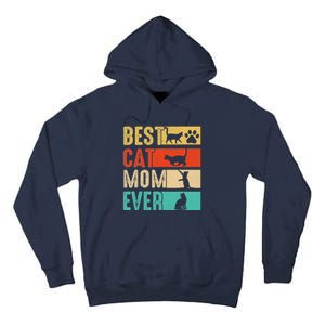 Funny Best Cat Mom Ever Happy Mothers Day Retro Costume Tall Hoodie