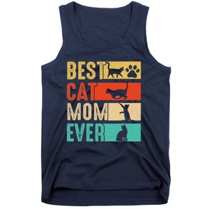 Funny Best Cat Mom Ever Happy Mothers Day Retro Costume Tank Top