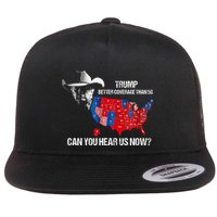 Funny Better Coverage Than 5g Can You Hear Us Now Flat Bill Trucker Hat