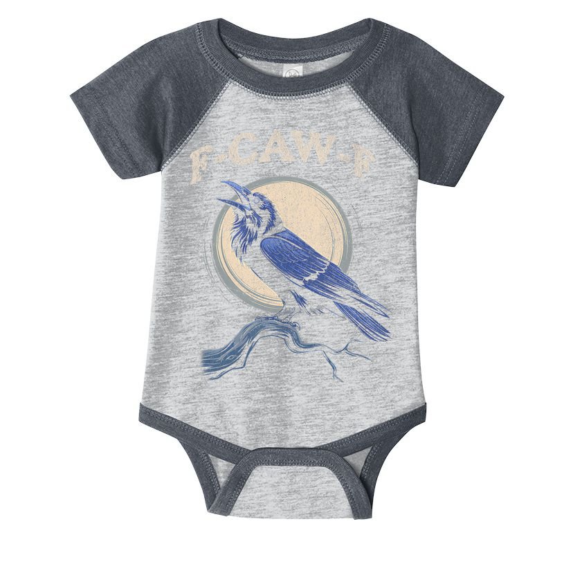Funny Black Crow F-Caw-F Crow Lover Infant Baby Jersey Bodysuit