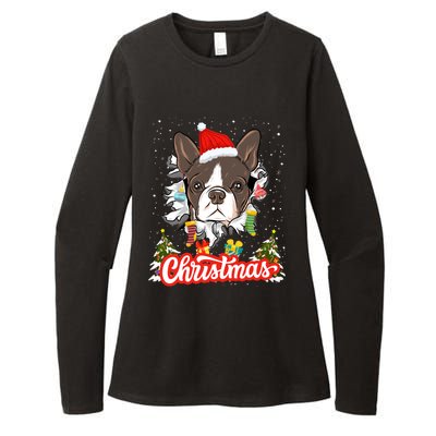 French Bulldog Christmas Idea For And Xmas Frenchie Cool Gift Womens CVC Long Sleeve Shirt