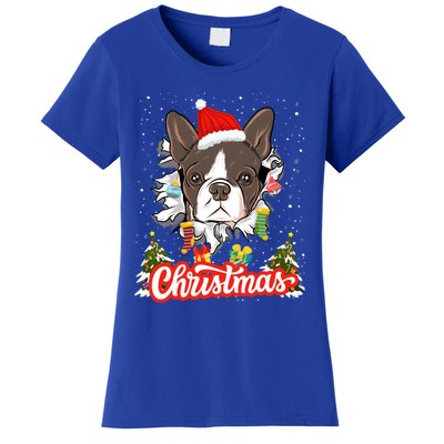 French Bulldog Christmas Idea For And Xmas Frenchie Cool Gift Women's T-Shirt