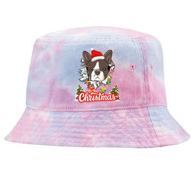 French Bulldog Christmas Idea For And Xmas Frenchie Cool Gift Tie-Dyed Bucket Hat