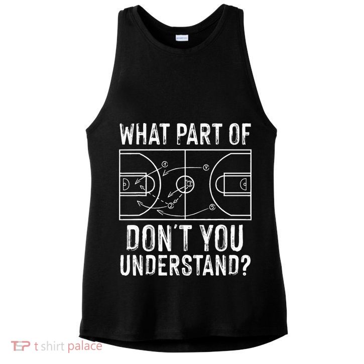 Funny Basketball Coach Design Men Women Ball Game Trainers Ladies PosiCharge Tri-Blend Wicking Tank