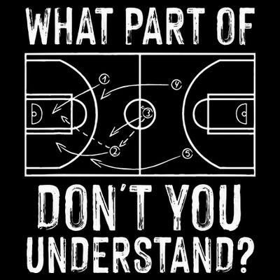 Funny Basketball Coach Design Men Women Ball Game Trainers T-Shirt