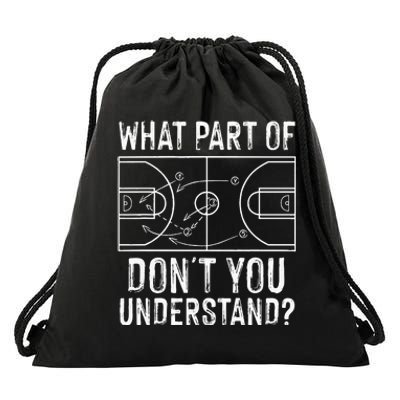 Funny Basketball Coach Design Men Women Ball Game Trainers Drawstring Bag