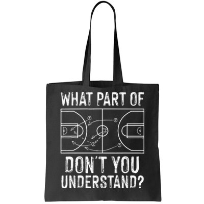 Funny Basketball Coach Design Men Women Ball Game Trainers Tote Bag