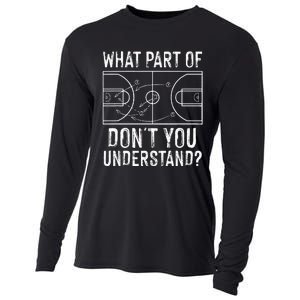 Funny Basketball Coach Design Men Women Ball Game Trainers Cooling Performance Long Sleeve Crew