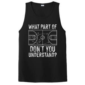 Funny Basketball Coach Design Men Women Ball Game Trainers PosiCharge Competitor Tank