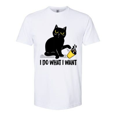 Funny Black Cat I Do What I Want Cat Lover Gifts Softstyle® CVC T-Shirt