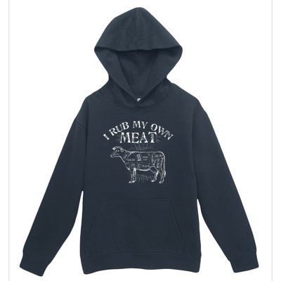 Funny Bbq Chef Gift I Rub My Own Meat Joke Chef Gift Funny Gift Urban Pullover Hoodie