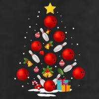 Funny Bowling Christmas Tree Lights Xmas Gifts 11oz C Handle Ceramic Mug