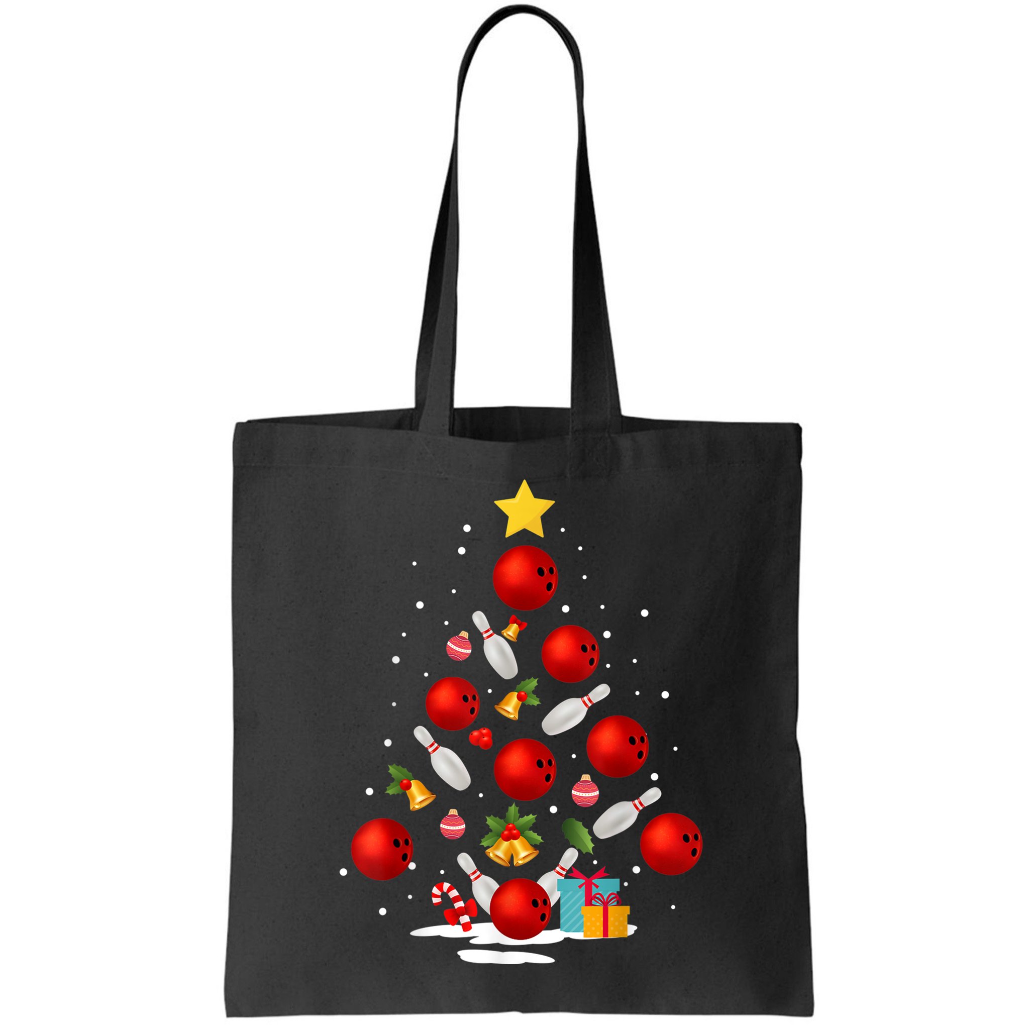 Funny Bowling Christmas Tree Lights Xmas Gifts Bag