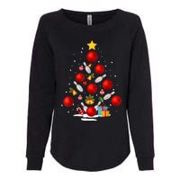 Funny Bowling Christmas Tree Lights Xmas Gifts Womens California Wash Sweatshirt