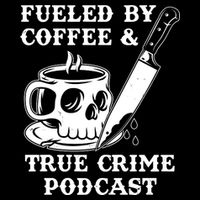 Fueled By Coffee And True Crime Podcast Drawstring Bag
