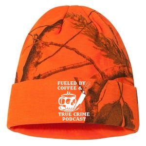 Fueled By Coffee And True Crime Podcast Kati Licensed 12" Camo Beanie