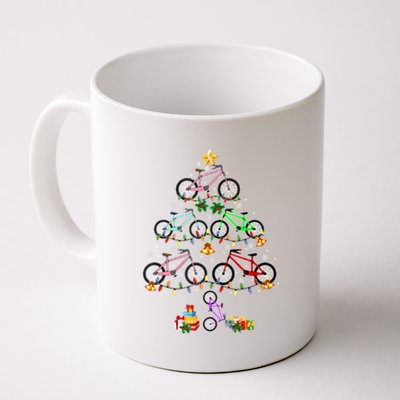 Funny Bicycle Christmas Tree Cool Gift Coffee Mug