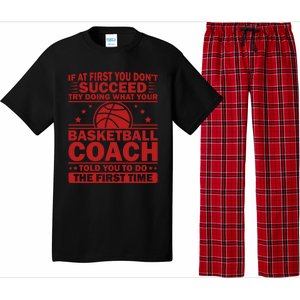 Funny Basketball Coaching Team Player Sports Meaningful Gift Pajama Set