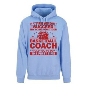 Funny Basketball Coaching Team Player Sports Meaningful Gift Unisex Surf Hoodie