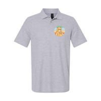 Funny Bear Coffee Lover Retro Sunset Polo
