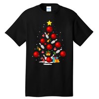 Funny Bowling Christmas Tree Lights Xmas Gifts Tall T-Shirt