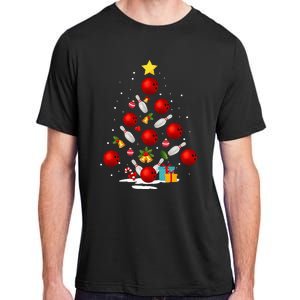 Funny Bowling Christmas Tree Lights Xmas Gifts Adult ChromaSoft Performance T-Shirt