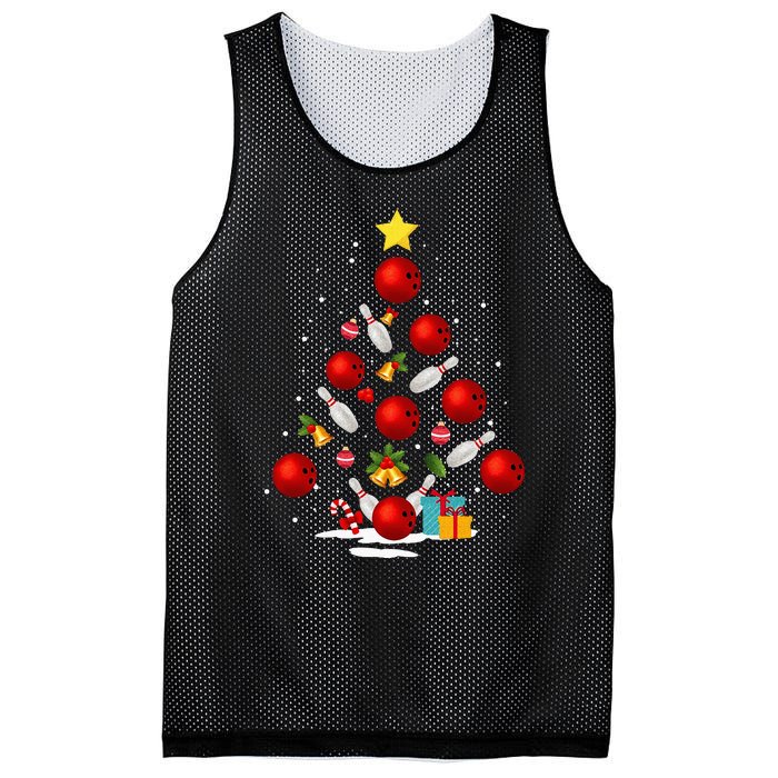 Funny Bowling Christmas Tree Lights Xmas Gifts Mesh Reversible Basketball Jersey Tank