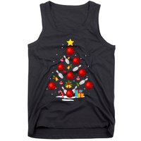 Funny Bowling Christmas Tree Lights Xmas Gifts Tank Top