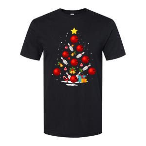 Funny Bowling Christmas Tree Lights Xmas Gifts Softstyle CVC T-Shirt