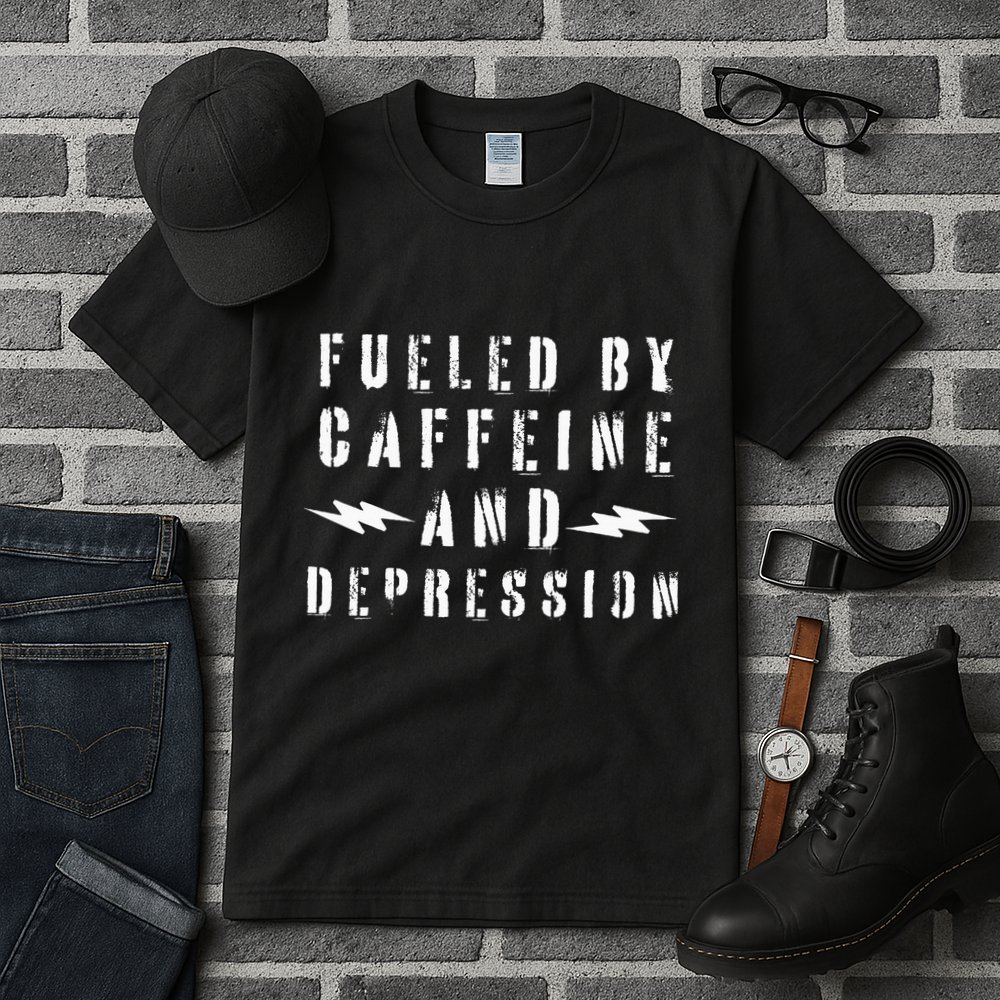 Fueled By Caffeine And Depression Tall T-Shirt