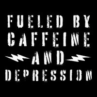 Fueled By Caffeine And Depression 7-Panel Snapback Hat