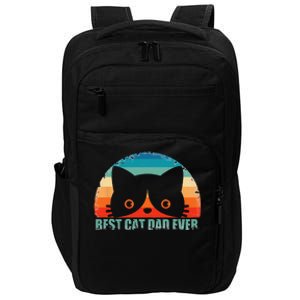 Funny Best Cat Dad Fathers Day Gift From Wife Son Daughter Impact Tech Backpack