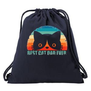 Funny Best Cat Dad Fathers Day Gift From Wife Son Daughter Drawstring Bag