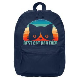 Funny Best Cat Dad Fathers Day Gift From Wife Son Daughter 16 in Basic Backpack