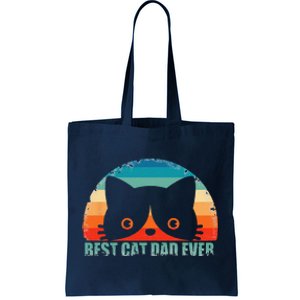 Funny Best Cat Dad Fathers Day Gift From Wife Son Daughter Tote Bag