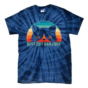 Funny Best Cat Dad Fathers Day Gift From Wife Son Daughter Tie-Dye T-Shirt