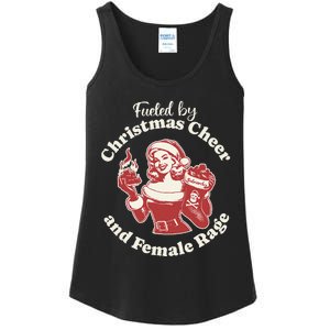 Fueled By Christmas Cheer And Female Rage Patriarchy Ladies Essential Tank