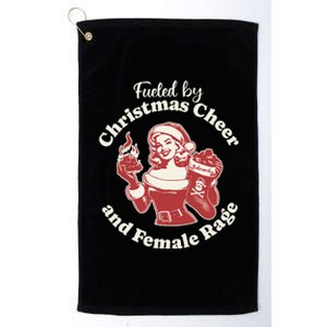 Fueled By Christmas Cheer And Female Rage Patriarchy Platinum Collection Golf Towel