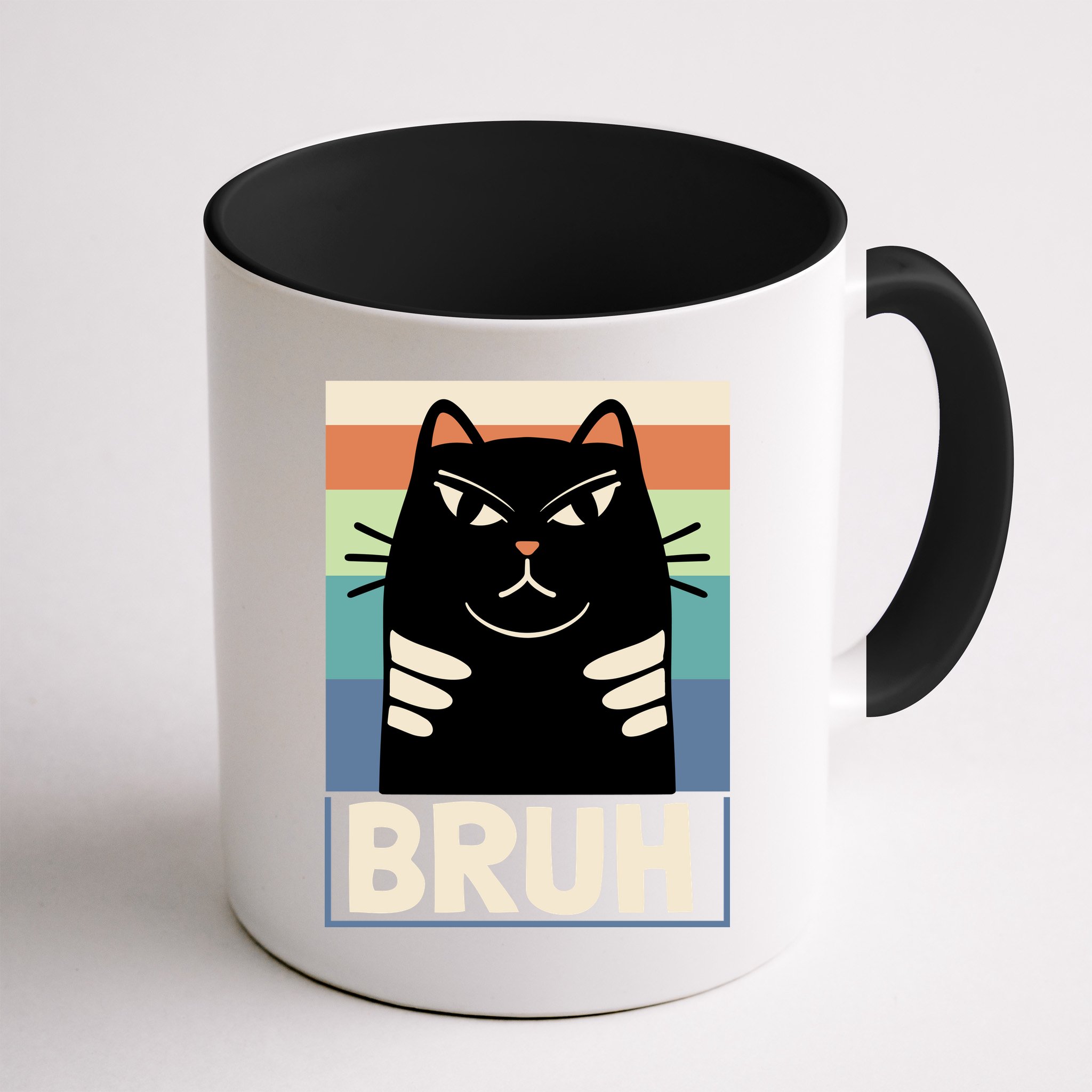 Funny Black Cat Meme Mug