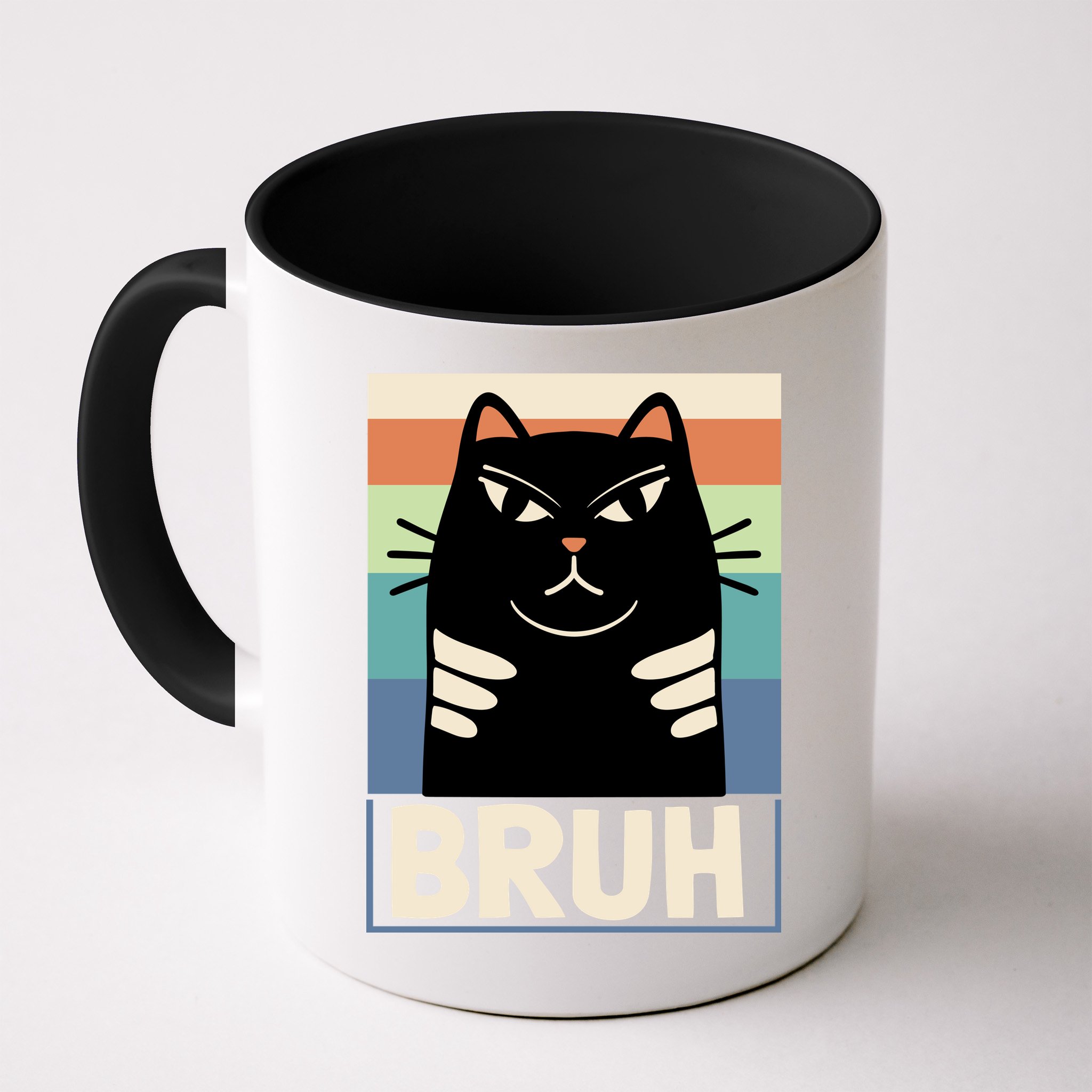 Funny Black Cat Meme Mug