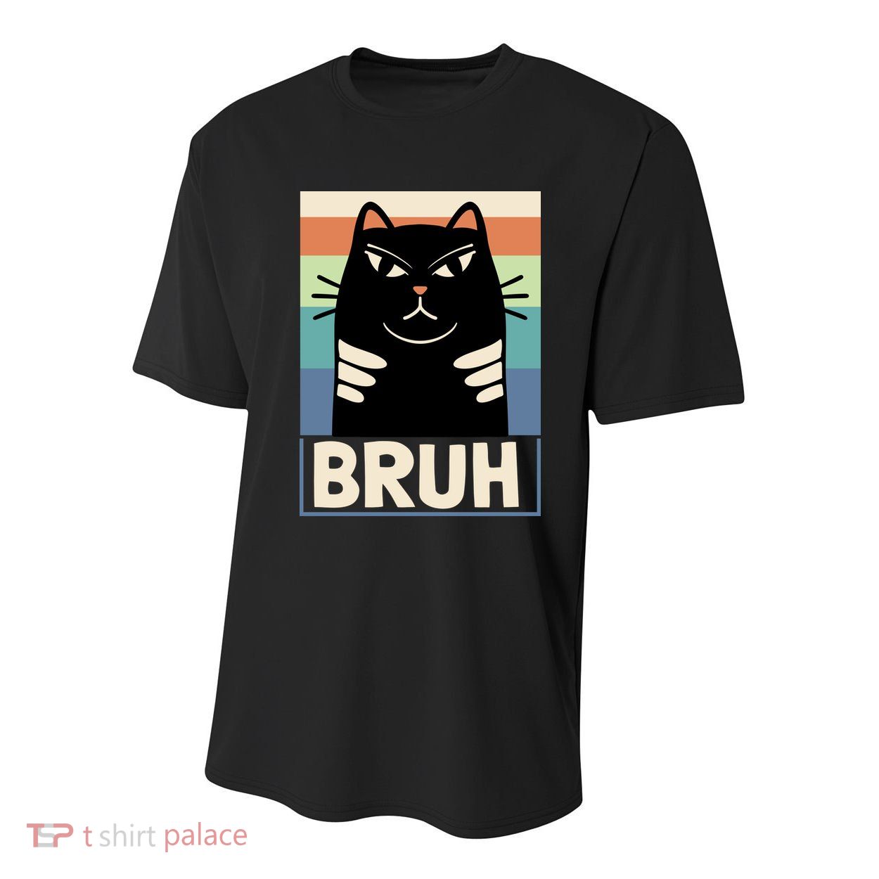 Funny Black Cat Meme Youth Performance Sprint T-Shirt